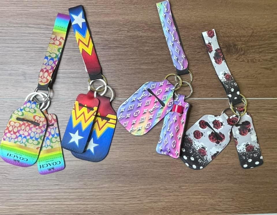 Chapstick Hand Sanitizer Keychain bundle