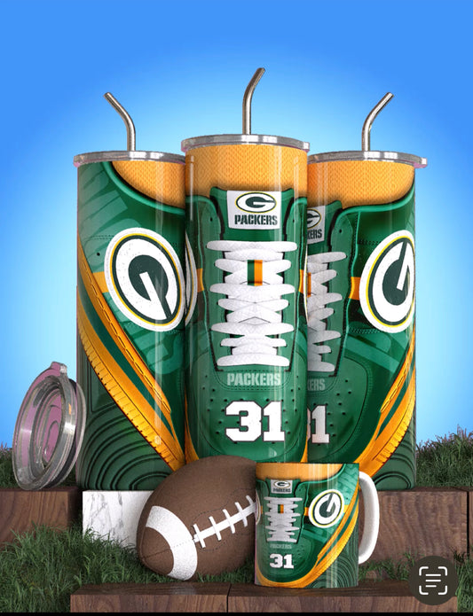 NFL Inspired Laced Sneaker drinkware